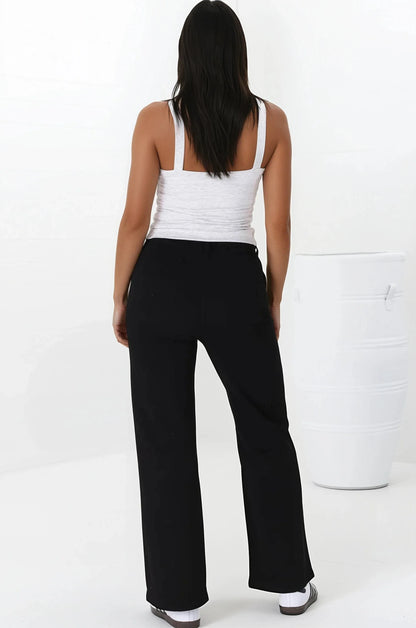 Medusa Jeans - High Waisted Wide Leg Jeans in Black